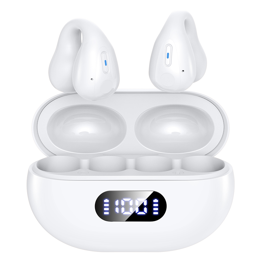 ワイヤレスイヤホン 骨伝導イヤホン Bluetooth5.3 ヘッドホン 耳掛け式 ブルートゥース イヤホン 残量表示 耳クリップ型 Hi-Fi高音質 iPhone Android 対応｜ewin｜03