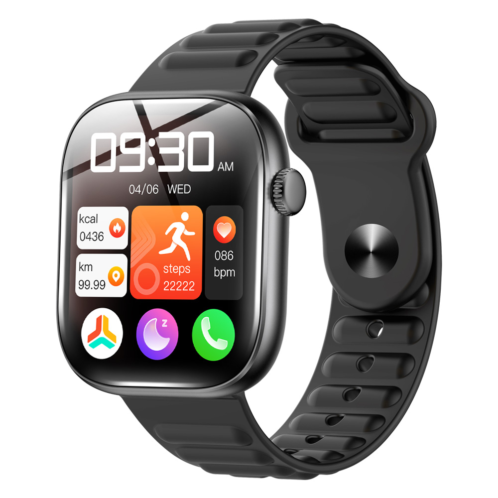 スマートウォッチ Bluetooth通話 1.83インチ大画面 血中酸素 心拍 歩数