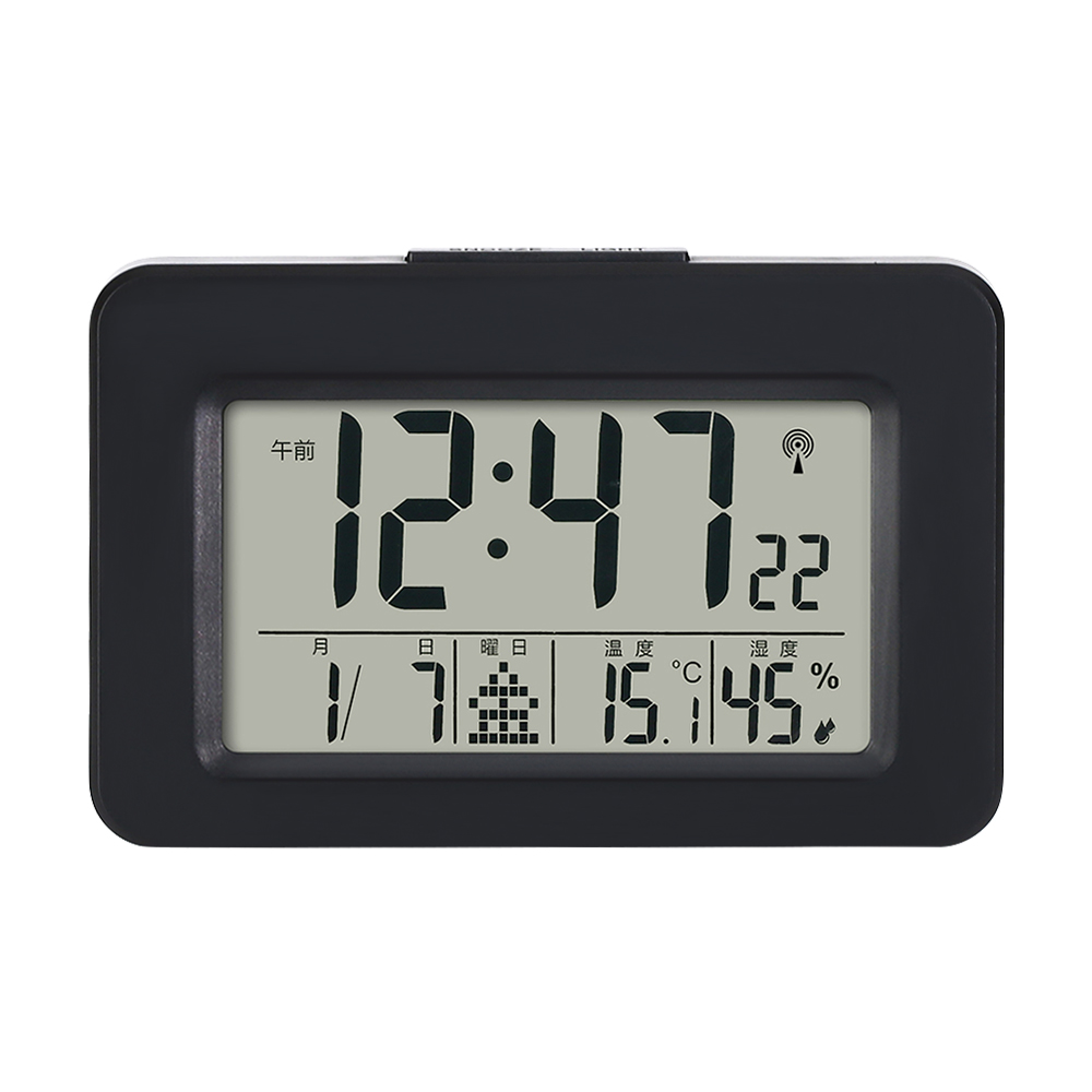 電波時計 デジタル 置き時計 湿度計 温度計 目覚まし時計 置掛兼用