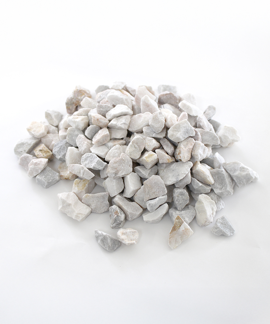 砂利 アイボリー 15-25mm ラフ 20kg 白砂利 庭のじゃり 大理石 敷き石