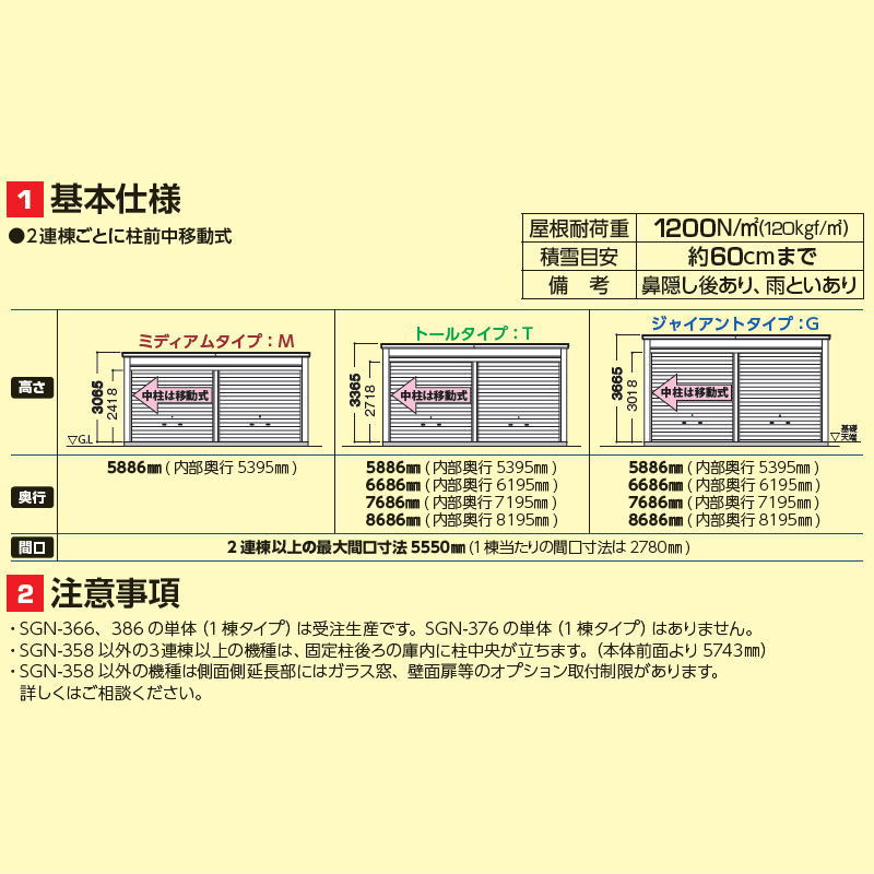 イナバ物置 稲葉製作所 車庫 倉庫 ガレージ SGN 布基礎仕様 SGN-376TPN-3 トール 一般型  間口9286×奥行7686×高さ3365mm 3棟タイプ 車庫 倉庫 ガ : ib34-sgn-376tpn-3 : DIY・エクステリアG-STYLE  - 通販 - Yahoo!ショッピング