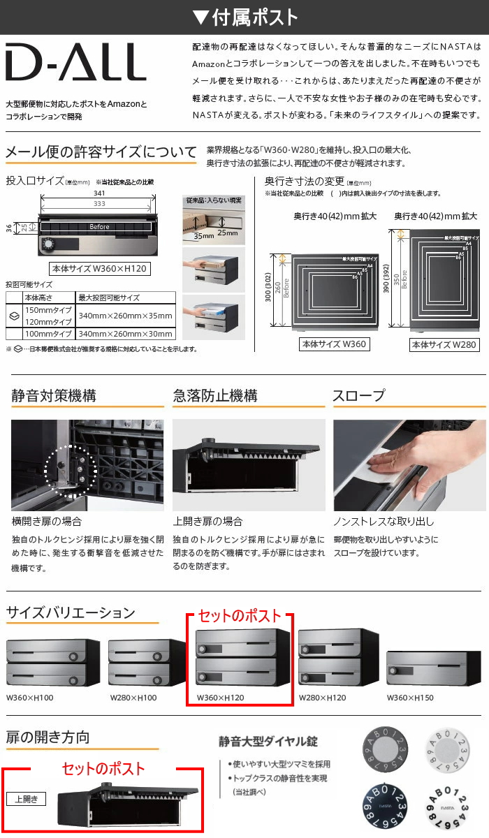 集合住宅用 マンション アパート 店舗 業務用 公共 宅配ボックス NASTA