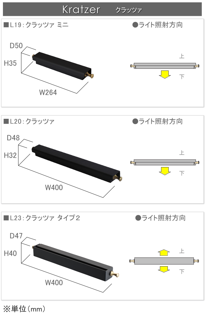 照明 ポーチライト オンリーワンクラブ L19 クラッツァミニ Kratzer