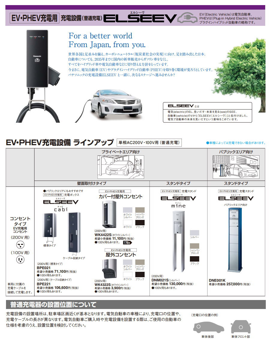 Panasonic パナソニック ELSEEV mine エルシーヴ マイン シルバー