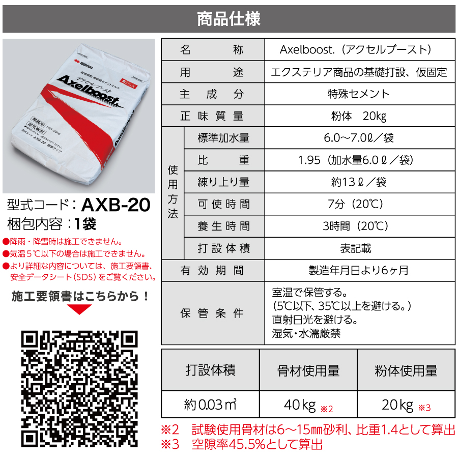 舗装材 四国化成 超速硬型 無収縮セメントミルク アクセル
