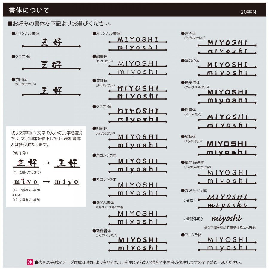 専用表札 三協アルミ 三協立山 機能ポール用 切り文字 KP-KMGS-CM