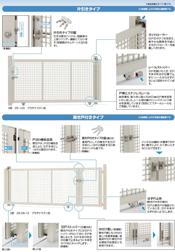 無料☆特典対象】 引戸門扉形材門扉 YKK YKKap エクスライン引戸
