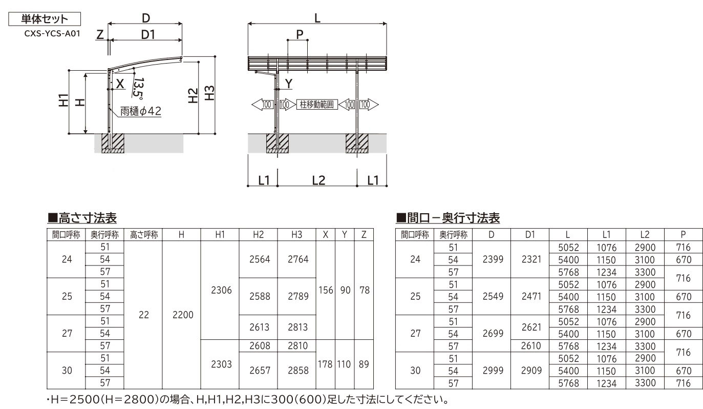 YKK AP カーポート 1台用 工事付 アリュース600タイプ 51-24型 H22 YKK AP カーポート 1台用 工事付 アリュース600タイプ 51-24型 H22