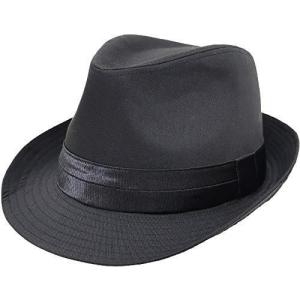 帽子 メンズ 中折れハット 大きいサイズ 65cmと61cm対応 無地ボディ2段テープ