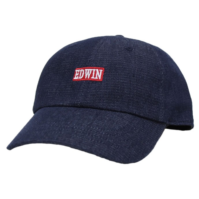 帽子 メンズ キャップ ローキャップ コットン EDWIN エドウイン シンプル定番