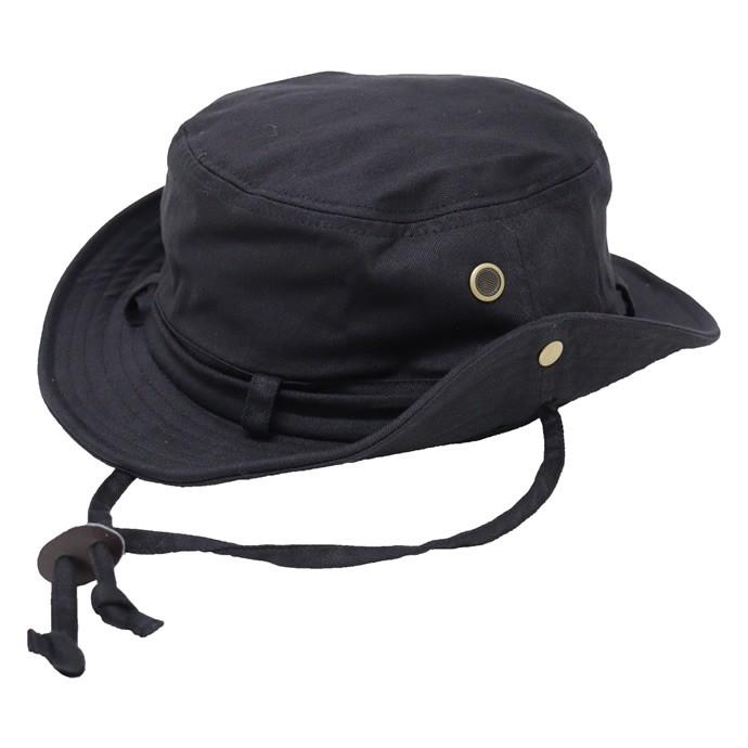 専門ショップ帽子 メンズ 大きいサイズ ひも付き コットン ワイヤー入り 62cm対応 アドベンチャーハット サファリハット ヘリンボーン 財布、帽子、ファッション小物 