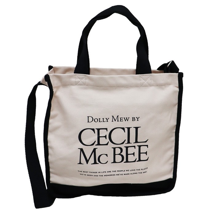 トートバッグ レディース メンズ ショルダーバッグ Dolly Mew BY CECIL McBEE セシルマクビー センターロゴ