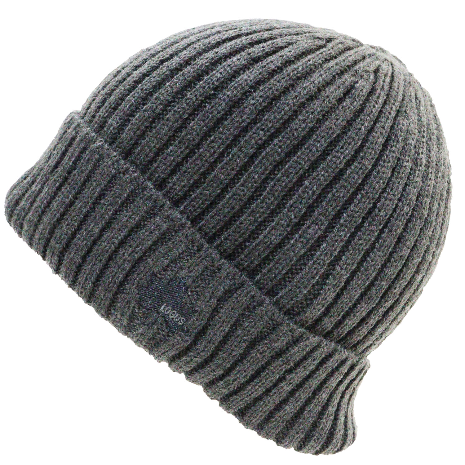 ロゴス ニット帽 ロゴ刺繍 無地 リブ編み ネコポス対応 全国送料無料 LOGOS ニットワッチ