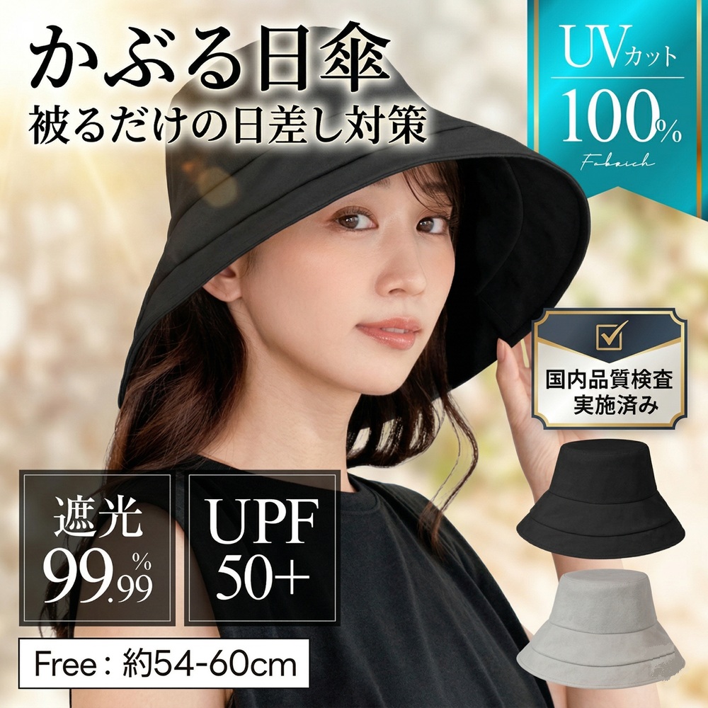 SUN BARRIER 100の紫外線100%カットのバケットハット 2024年新作 完全遮光帽子「バケットハット」 ～スタッフコラム