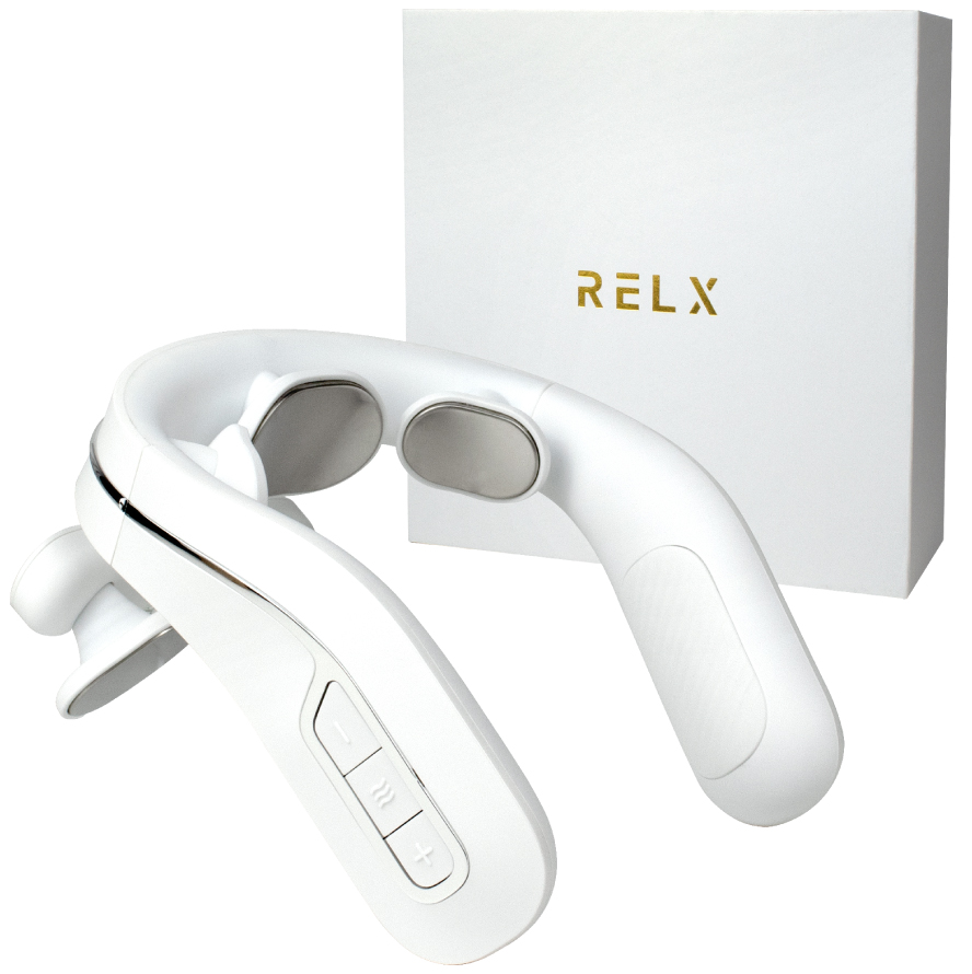 ネックウォーマー PLUS (整体師監修) EMS リラクゼーション機器 健康グッズ (国内メーカー) ネックケア 温熱 首 肩 軽量 小型  コードレス 送料無料 RELX