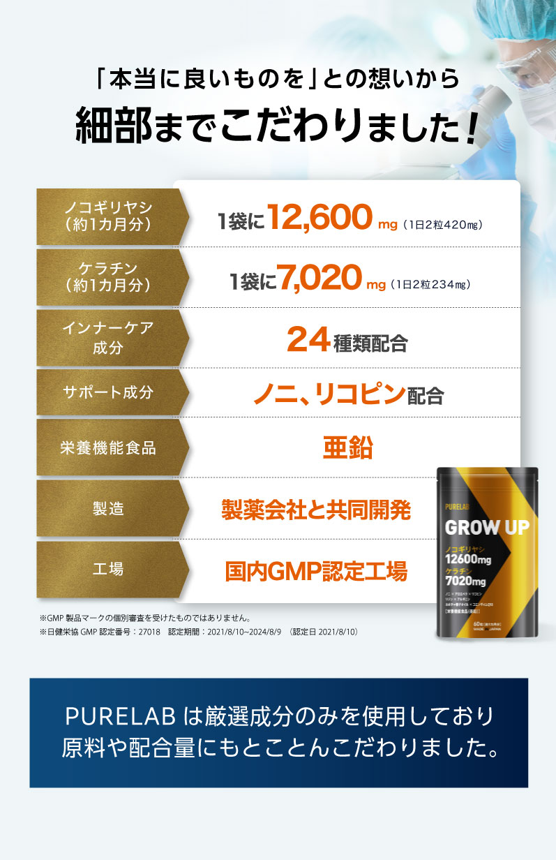 PURELAB ノコギリヤシ サプリ ノコギリヤシ 12600mg ケラチン 7020mg