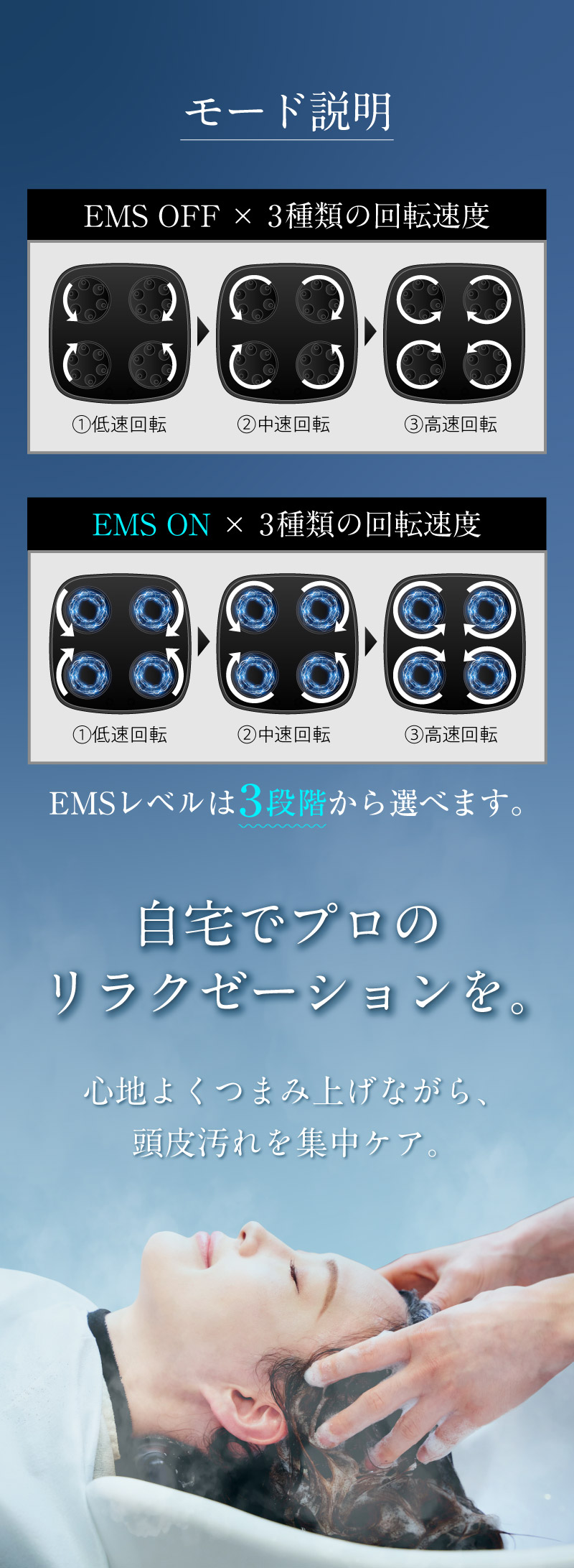 (クーポン利用で9280円) ヘッドスパ EMS 頭皮マッサージ IPX7防水 (国内メーカー) 頭皮マッサージ器 頭皮マッサージャー 美容家電  頭皮ブラシ RELX