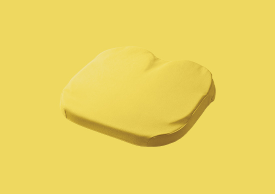 EXGEL エクスジェル 椅子用クッション 円形 イエロー EXGEL（エクスジェル） ジェルクッション ゲルクッション クッション