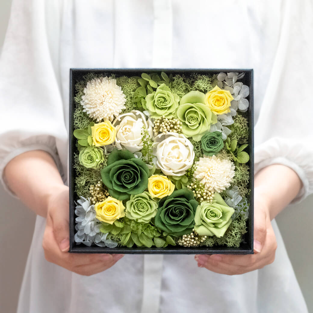 花冠 新品】お供え プリザーブドフラワー「ルシェ グラン」仏花 最も安い