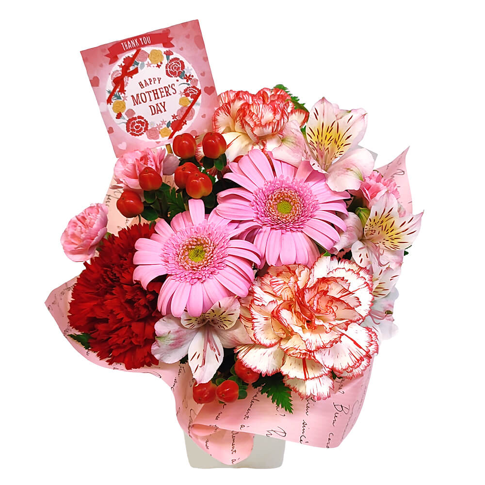 母の日 ギフト 2025「お任せアレンジメント・Lovely・トライアングル