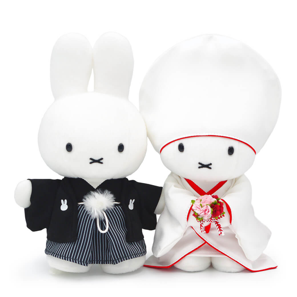 ぬいぐるみ ミッフィー 和装ウェディングドール お祝い ギフト プレゼント 結婚式 結婚祝い 披露宴 ウェルカムドール 結婚記念日 入籍祝い  miffy ブルーナ : ex-nuig-105 : 贈り物のエクスギフト - 通販 - Yahoo!ショッピング