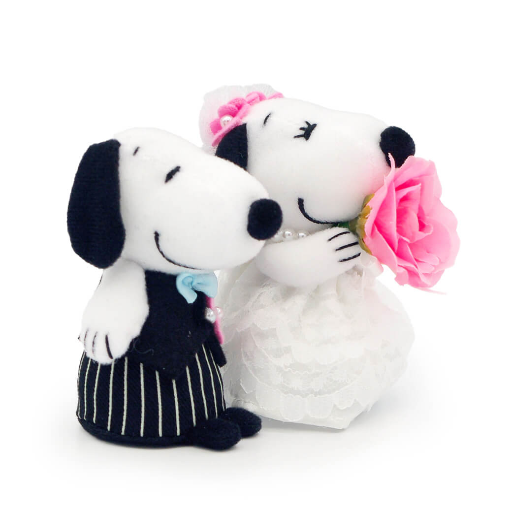 SNOOPY（スヌーピー） ぬいぐるみ スヌーピー＆ベル ウェディング ミニ