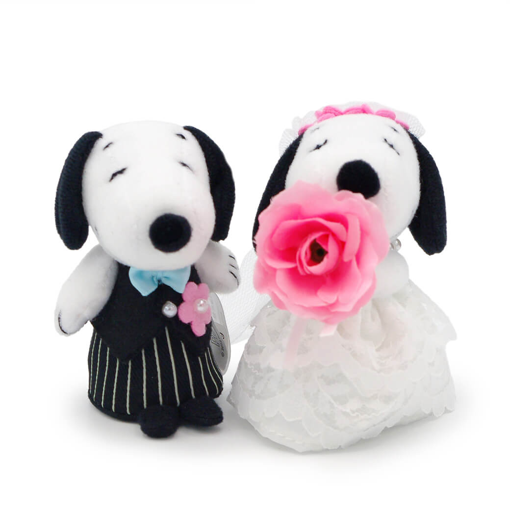 SNOOPY ぬいぐるみ スヌーピー＆ベル ウェディング ミニ