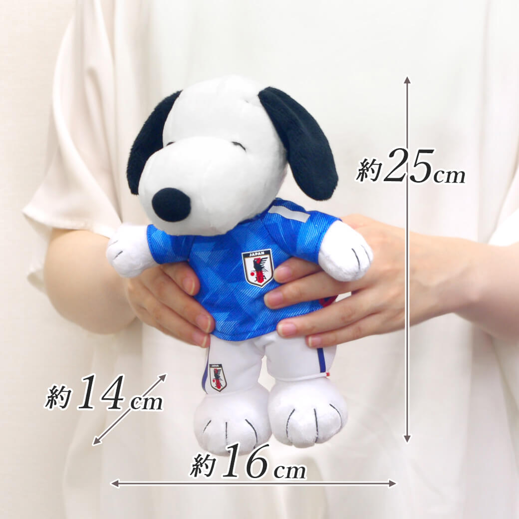 SNOOPY（スヌーピー） ぬいぐるみ サッカー日本代表ver 2024 サムライ