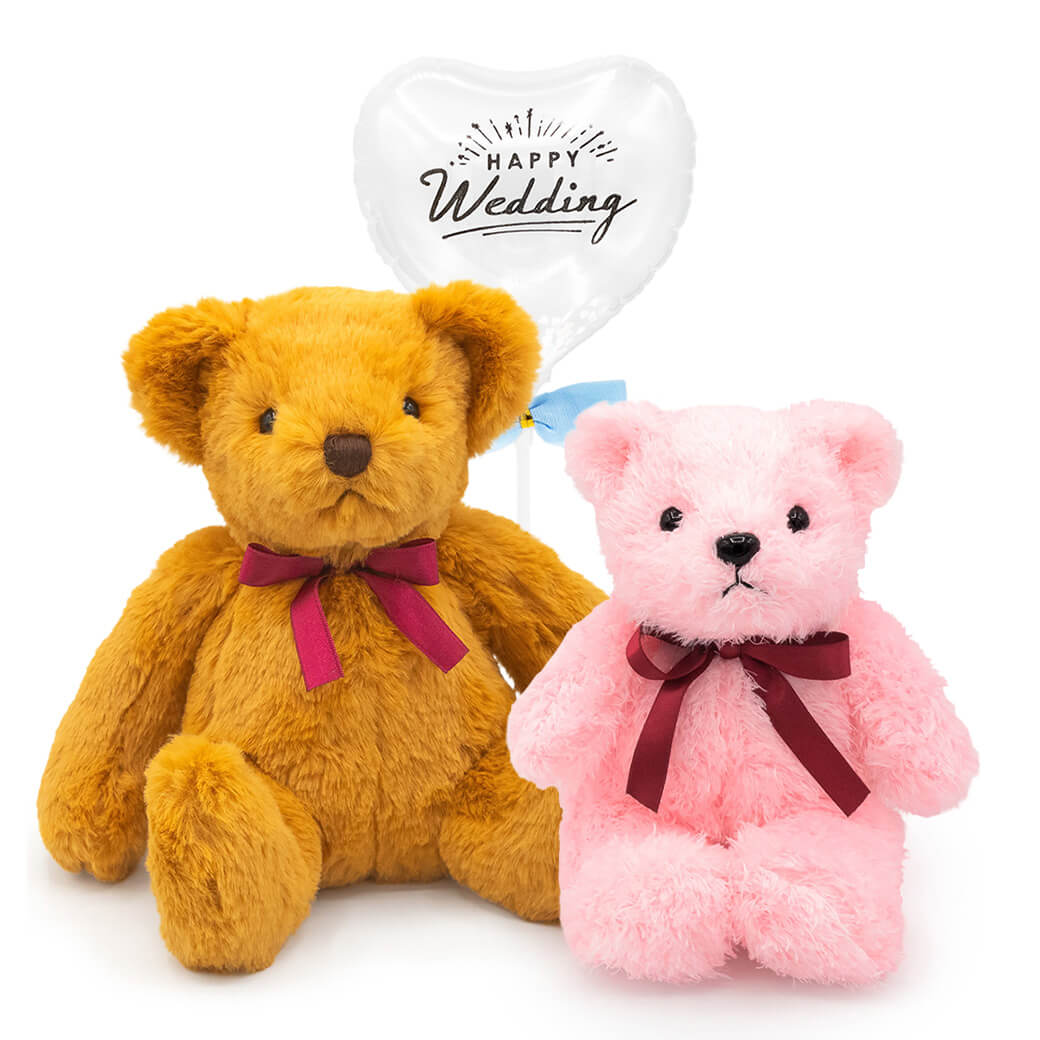 ぬいぐるみ オルゴールベア ペアセット くま 音楽 サザン ジブリ お祝い ギフト プレゼント 結婚式 結婚祝い 誕生日 父の日 2026 受章祝い 長寿祝い 出産祝いの画像