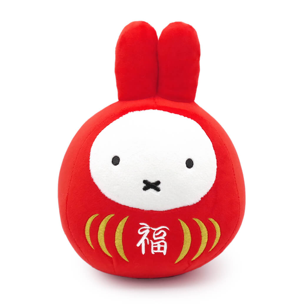 Miffy（ミッフィー） ぬいぐるみ 福だるま S(赤/さくら色) かわいい