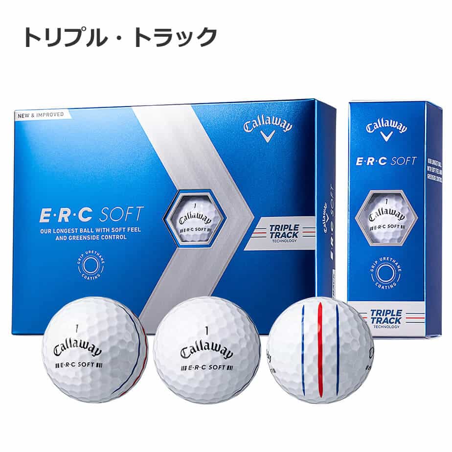 キャロウェイ E・R・C SOFT ゴルフ ボール (12球) E・R・C ソフト 2023
