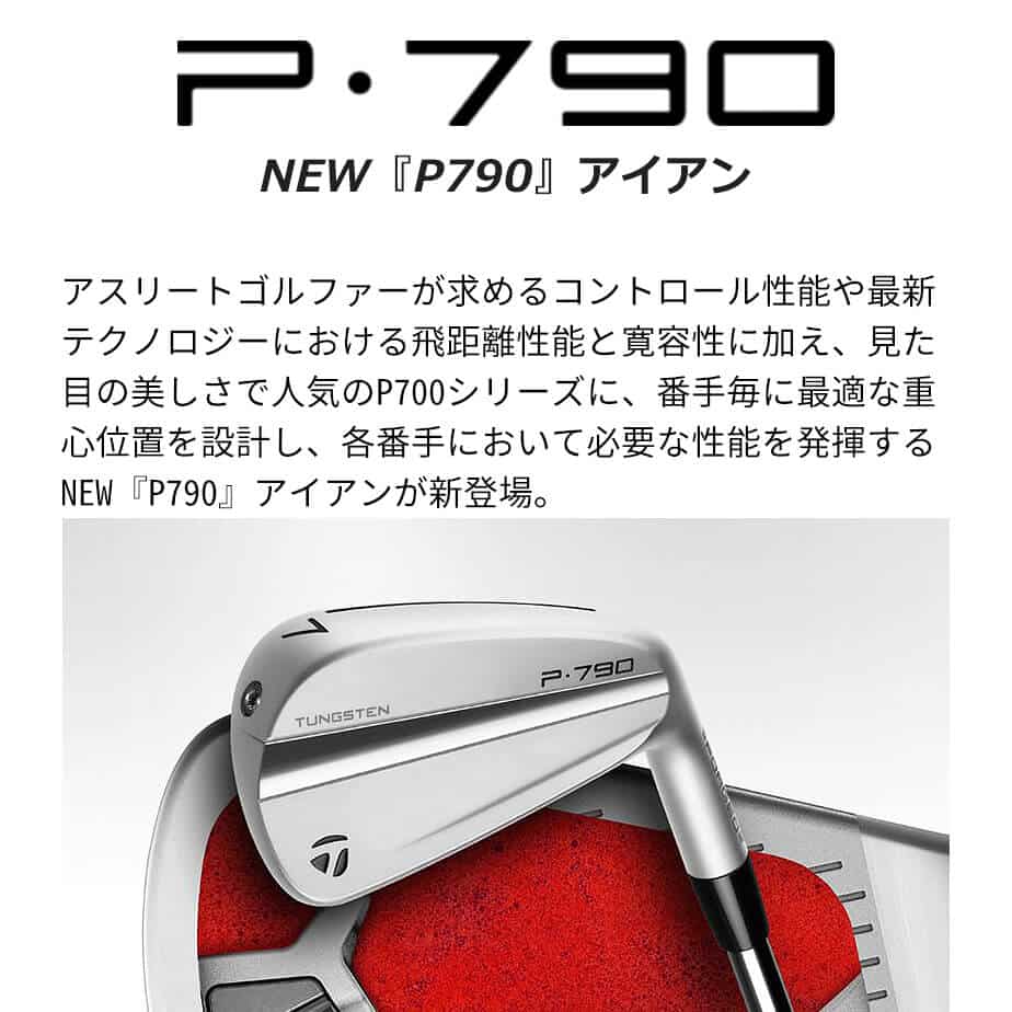 テーラーメイド P790 アイアン 5本セット(#6-PW) メンズ 右用 N.S.PRO MODUS3 TOUR 105 スチールシャフト ゴルフ  2023年モデル TaylorMade 日本正規品