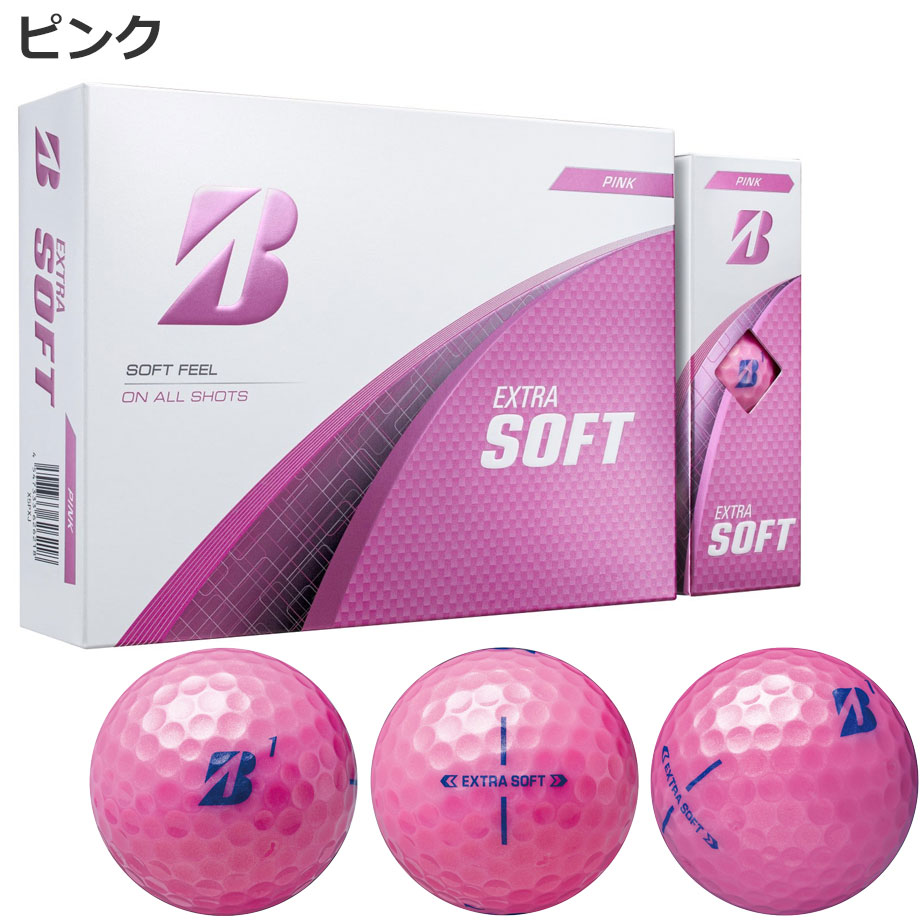 ブリヂストン ゴルフ エクストラ ソフト 2025 ボール 1ダース(12球) EXTRA SOFT ホワイト イエロー オレンジ ピンク BRIDGESTONE GOLF 送料無料 365日発送 | BRIDGESTONE GOLF | 04