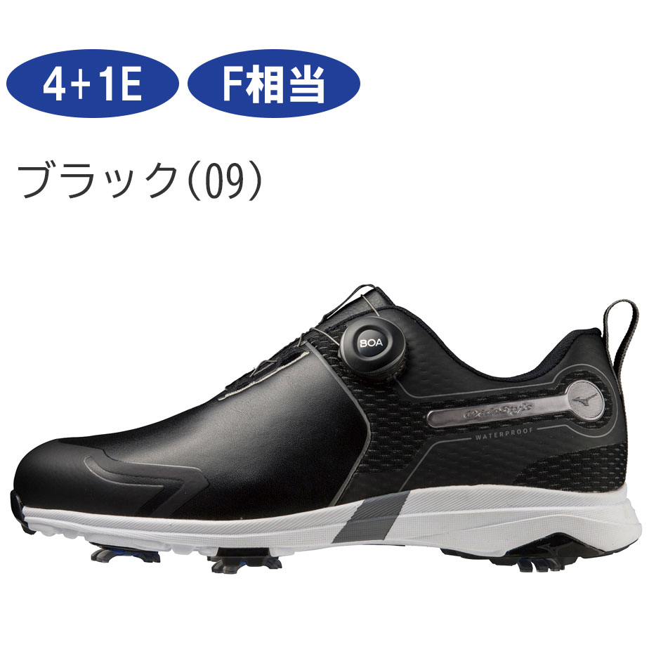 ミズノ MIZUNO ワイドスタイル SL ボア ブラック 51GQ2240 メンズ 4+1E