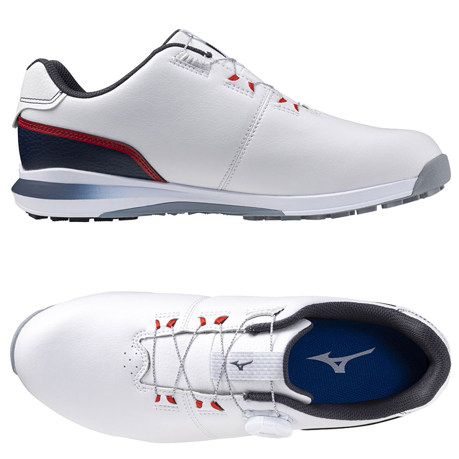 美品！Mizuno EvoFlex ゴルフシューズ ホワイト/グレー/ターコイズ 美品！Mizuno EvoFlex ゴルフシューズ ホワイト/グレー