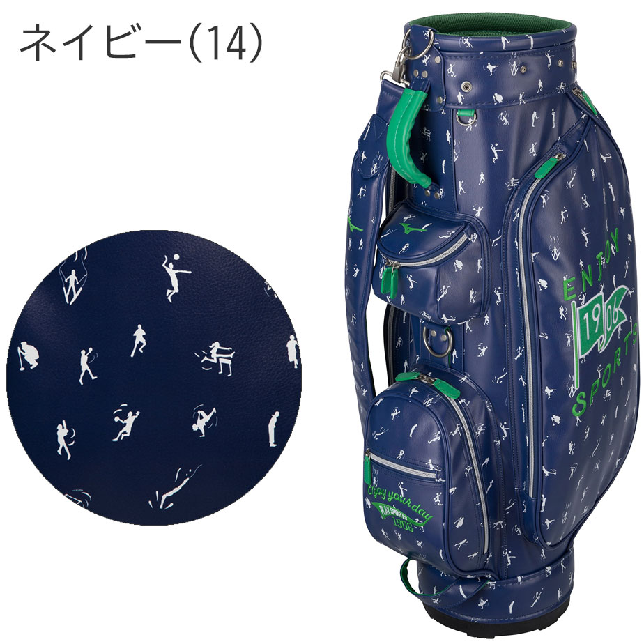 【極美品】XXIO キャディバッグ ネイビー 9型 47インチ対応 ゴルフ XXIO ゼクシオ（XXIO）（メンズ）ゴルフ キャディバッグ カート