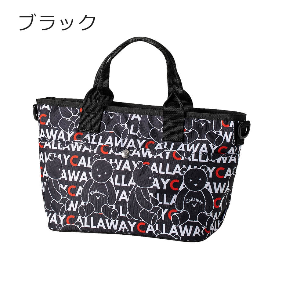 トートバッグ キャロウェイ Callaway ベア ミニトートバッグ レディース ホワイト ブラック ポリエステル くま かわいい キュート  ゴルフバッグ ゴルフ