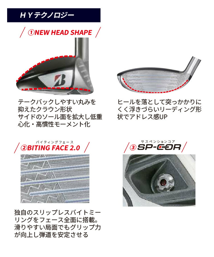 BRIDGESTONE GOLF ブリヂストン BX2HT ユーティリティ メンズ 右用