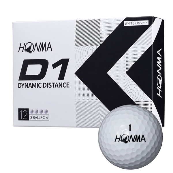 日本全国送料無料 HONMA GOLF 本間ゴルフ D1 ボール ローナンバー