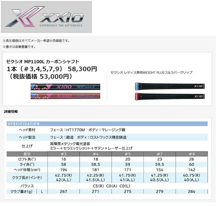 XXIO DUNLOP(ダンロップ) XXIO11 レディース フェアウェイウッド