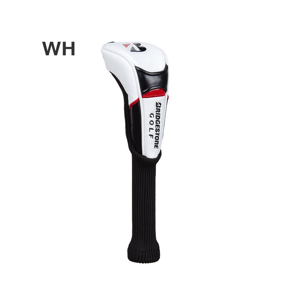 ブリジストンゴルフヘッドカバー 5個セット（DW.FW2個.UT2個） ブリヂストンスポーツ ヘッドカバー（色：ホワイト系）｜ゴルフ