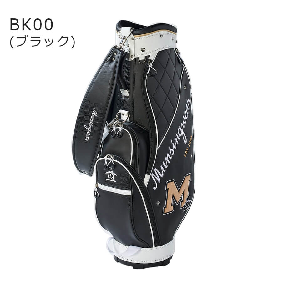 マンシングウェア Munsingwear ビッグロゴキャディバッグ MQCVJJ01 レディース 8.5型 46インチ対応 2.9kg 6分割 ゴルフ