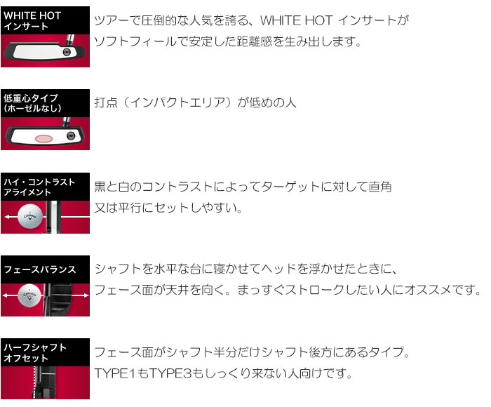 新作HOT ODYSSEY(オデッセイ) WHITE HOT OG 2-BALL パター STROKE LABシャフトモデル(レッドカラー)  EX GOLF PayPayモール店 - 通販 - PayPayモール 安い日本製