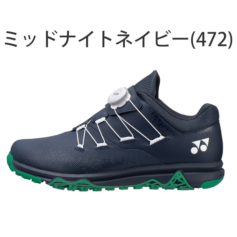ヨネックス パワークッションエアラスメン メンズ ゴルフ シューズ SHGAR4M 472 ミッドナイトネイビー 4E スパイクレス BOA 防水 2024年モデル YONEX YONEX（ヨネックス） パワークッションエアラスメン メンズ ゴルフ
