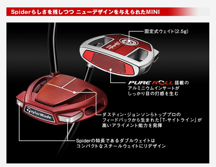 TaylorMade Spider Mini パター✨️値引きします✨️ 楽天市場】右用 2023 テーラーメイド SPIDER GT MAX パター