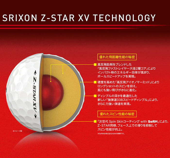 Srixon - ダンロップ SRIXON スリクソン Z-STAR XV MASTERS モデル NEW スリクソン Z-STAR XV ロイヤルグリーン 1ダース（12個入り