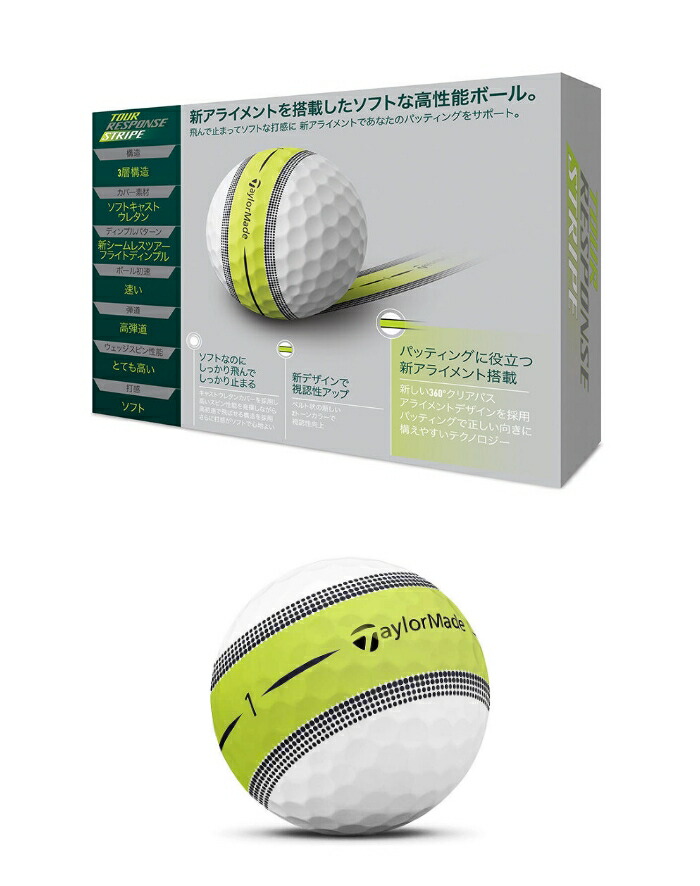 TaylorMade テーラーメイド ツアーレスポンス ストライプ ゴルフ