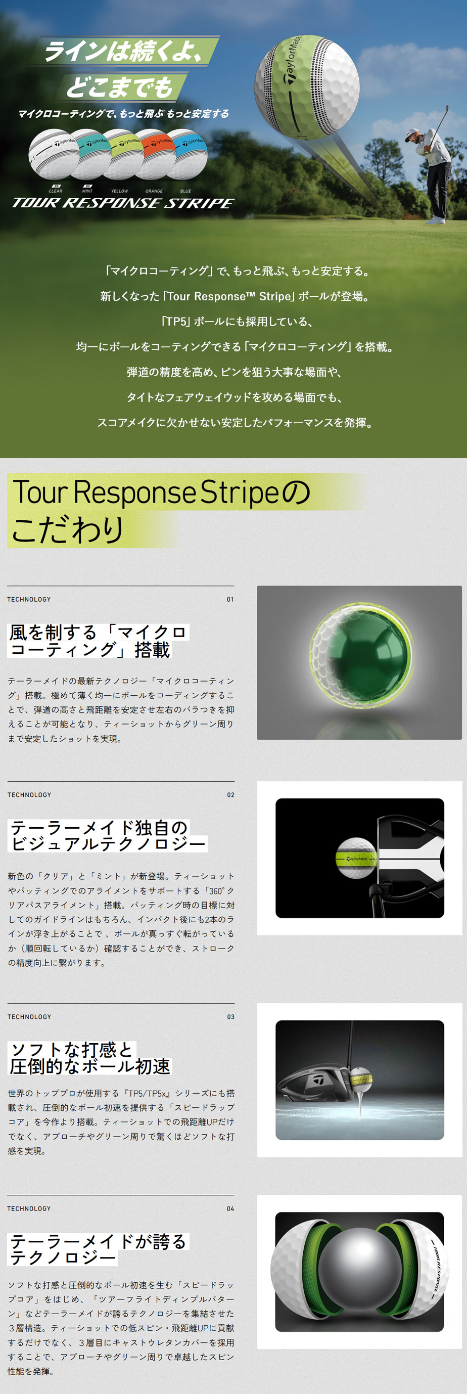 TaylorMade（テーラーメイド） ツアーレスポンス ストライプ 2026 USA