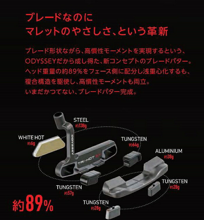 ODYSSEY（キャロウェイゴルフ） ODYSSEY(オデッセイ) TRI-HOT -トライ