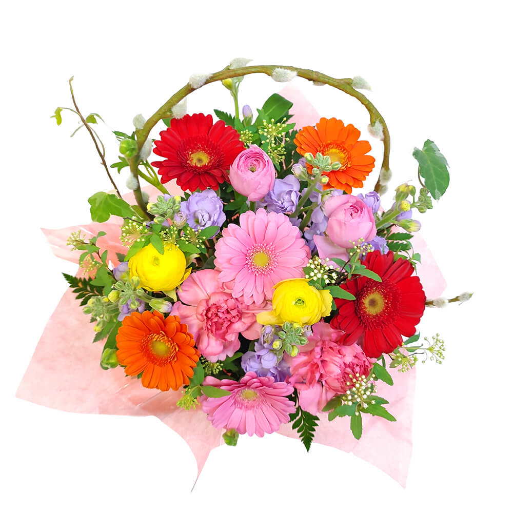 フラワーギフト 「今月のアレンジ・グランデ」 (電報なし) お祝い 花 ギフト プレゼント 女性 結婚式 誕生日 母の日 2026 叙勲 受章祝い 開業 開店 |  | 03